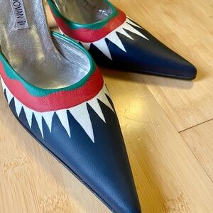 Luciano Padovan sz 9 Hand Painted Sexy Mules